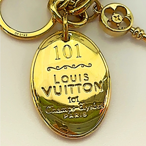Louis Vuitton Porto Cles Maison Gold Tone Key Ring Bag Charm - Picture 4 of 7